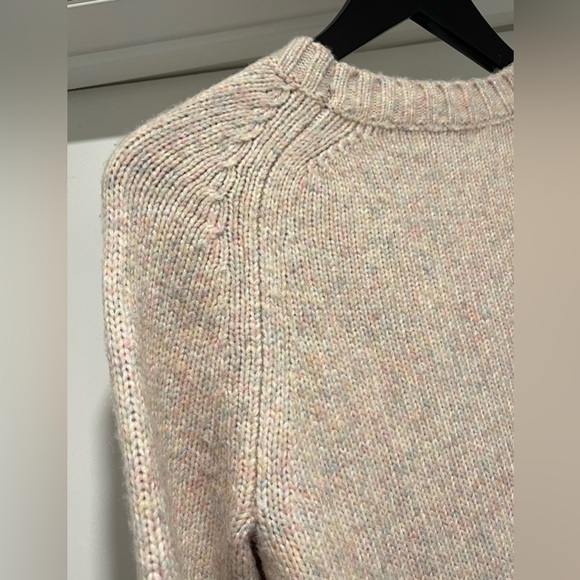 J Crew Sweater Pastel Multicolor Pullover Fuzzy Comfort Alpaca Wool Blend Small - Picture 6 of 10